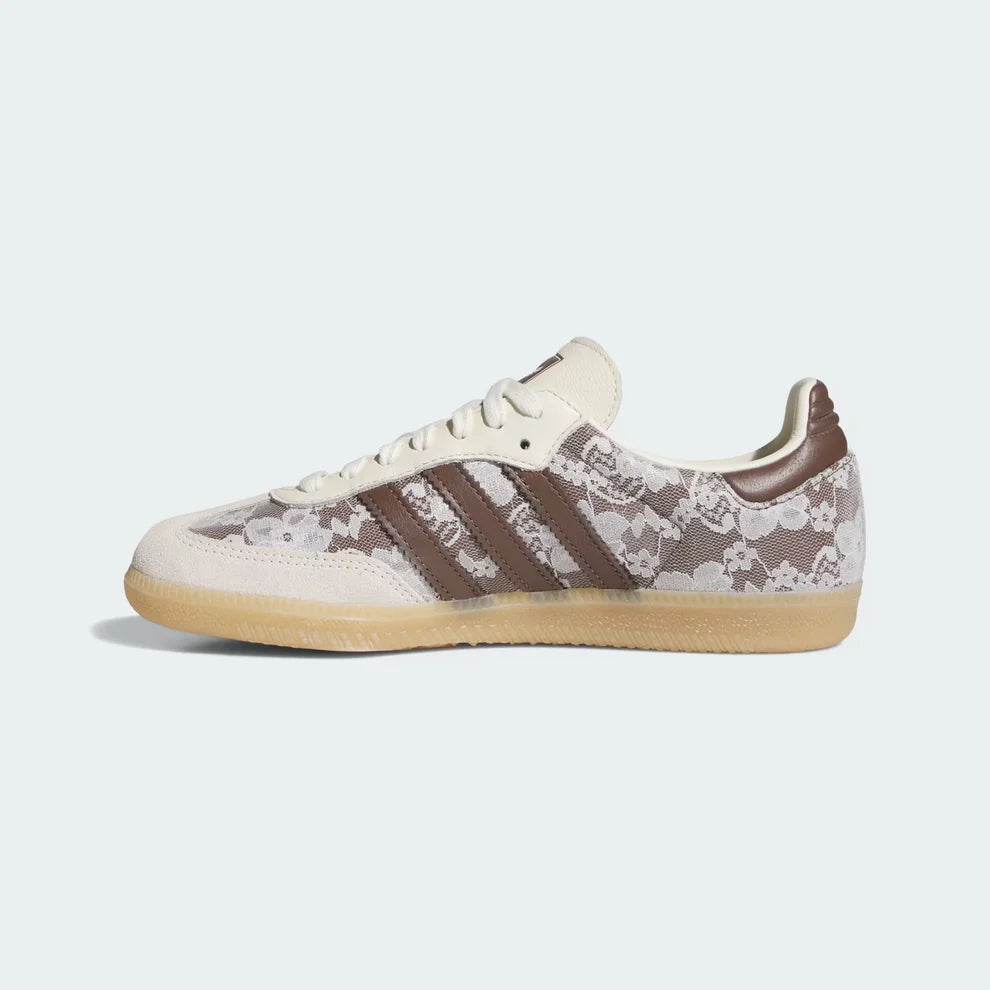 Samba OG Shoes – Cream White & Brown Floral
