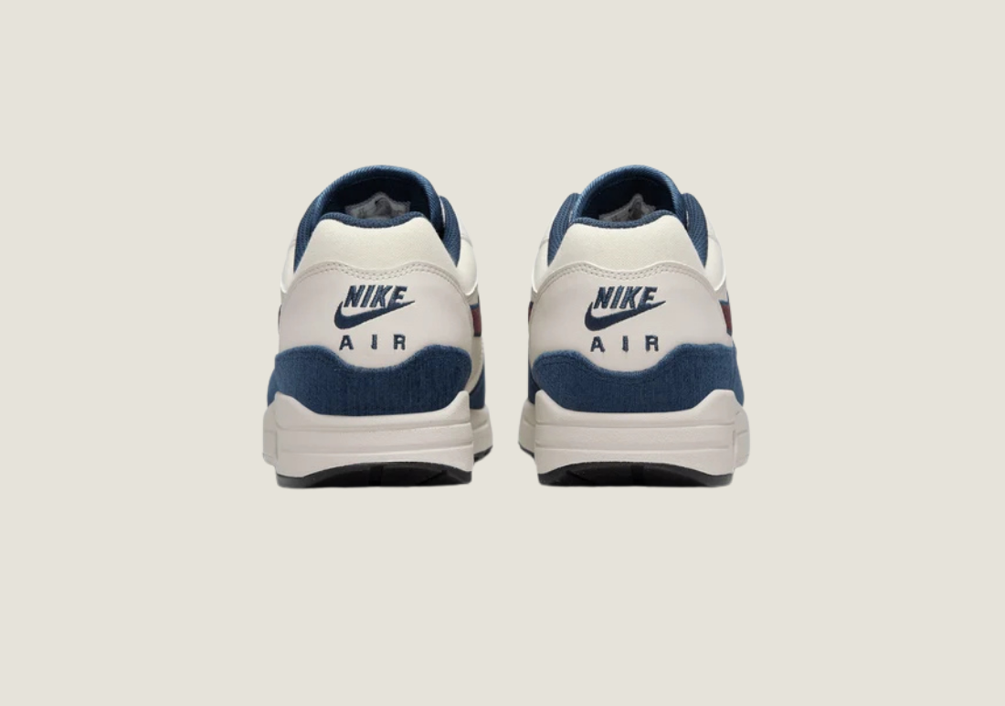 Air Max 1 "Notebook Doodles" Sail / Navy / Burgundy