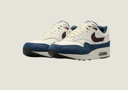 Air Max 1 "Notebook Doodles" Sail / Navy / Burgundy