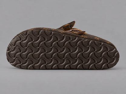 Brown Monogram Buckle Clogs - Limited Edition