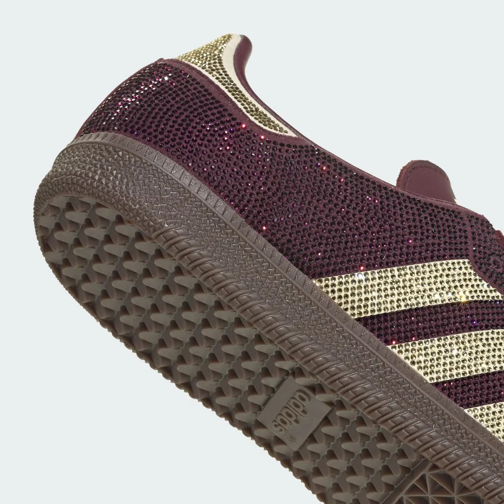 Samba OG Rhinestone Rainbow – Burgundy & Gold