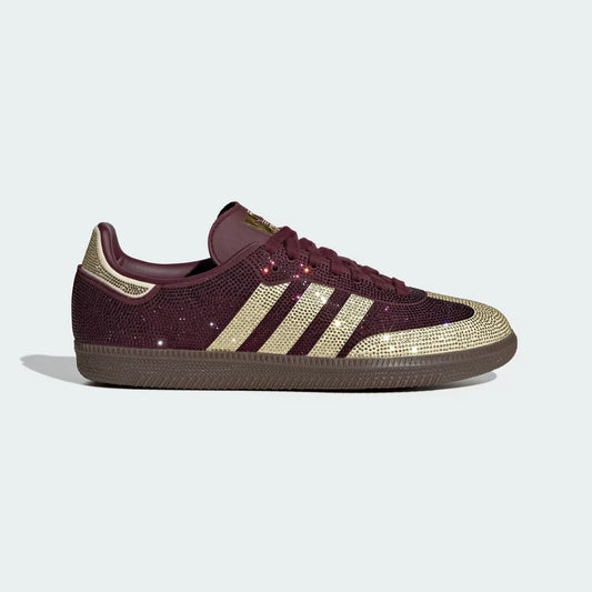 Samba OG Rhinestone Rainbow – Burgundy & Gold