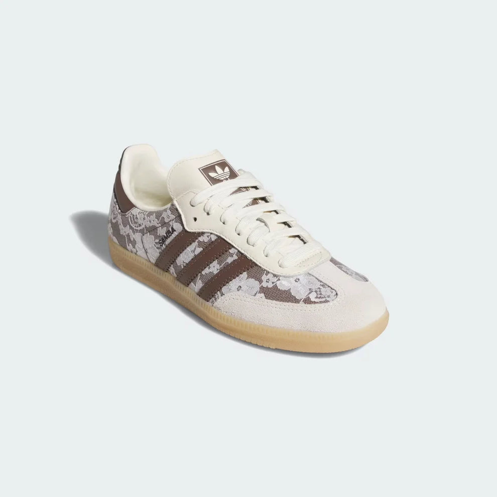 Samba OG Shoes – Cream White & Brown Floral