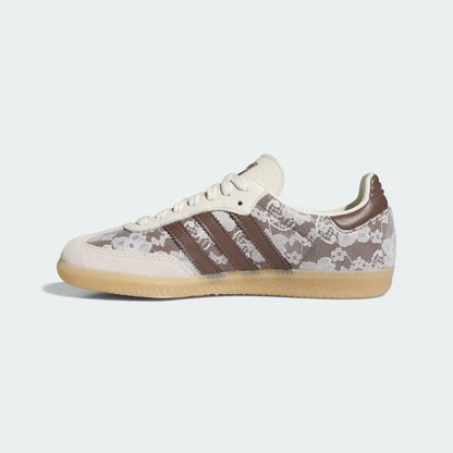 Samba OG Shoes – Cream White & Brown Floral