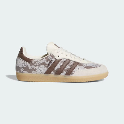 Samba OG Shoes – Cream White & Brown Floral
